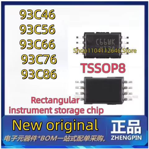 5PCS 100% NEW 93C46 93C56 93C66 93C76 93C86 TSSOP8 Rectangular instrument storage chip car instrumen