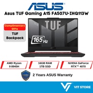 ASUS TUF GAMING A15 FA507U-IHQ113W JAEGER GREY AMD Ryzen R9 8945H RTX4070 8GD6 16GB 1TB 15.6" 165Hz 