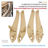 4PCS Beige Inner Trim Door Pull Handle for BMW F30 F80 F31 F32 F33 F35 M3
