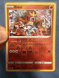 寶可夢集換式卡牌遊戲（Pokémon TCG）中來自「皇冠巔峰」（Crown Zenith）擴充包的火屬性寶可夢卡牌，名為炎帝（Entei）。     卡牌編號：021/159。  特性：這張卡是閃卡