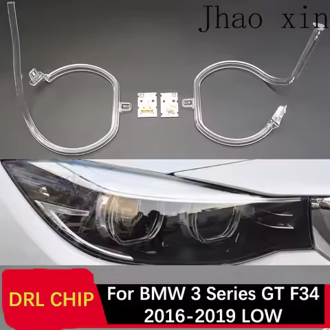 DRL Lamp for BMW 3 Series GT F34 2016-2019 LOW Angel Eye Ballast Lamp Tube White Light Car Daytime L