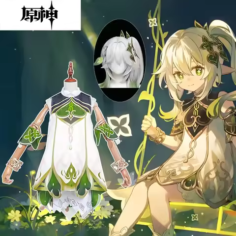 Nahida Cosplay Costume moindre seigneur Kusanali ensemble complet robe oreilles perruque Nahida tenu