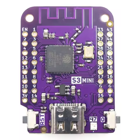 S3 Mini V1.0.0 - LOLIN WIFI Bluetooth IOT Board based ESP32-S3FH4R2 ESP32-S3 4MB FLASH 2MB PSRAM Mic