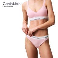 CALVIN KLEIN กางเกงชั้นในผู้หญิง Icon Cotton Modal Bikini รุ่น F3787AD SQL - สีชมพู