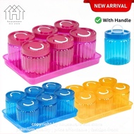 (DISKAUN HARI RAYA) Balang Kuih Raya Kedap Udara 800ml | Bekas Kuih Raya Set Cookies Container Set 2