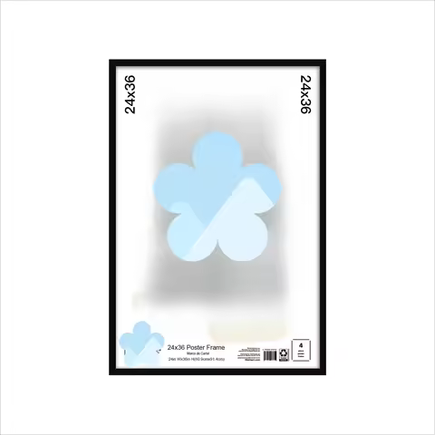 ICUTE-Mainstays 24x36 Black Flat Profile Wall Photo Frame,Fast Delivery