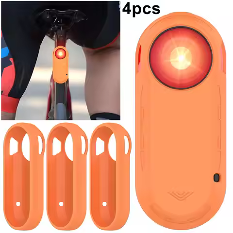 Silicone Light Protect Sleeve Bike Light Cover for Varia RTL515 (Orange)