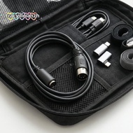 TRACYILLOIAN DIN 5 Pin Male to Mini DIN 6 Pin Female, 0.15m / 5.9in Plug-and-Play Keyboard Mouse Con