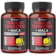Zolotus 2 Packs Tribulus Terrestris with Maca Root Ashwagndha Root, Panax Ginseng - 6 Months Supply