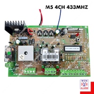 M5 4CH 433MHZ PANEL / REMOTE CONTROL  Autogate Swing / Folding Gate Control Board PCB Panel