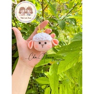 Cute sheep head keychain ️ (with keychain included)
