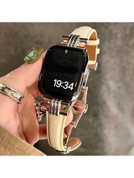 1 條錶帶,帶蝴蝶扣和金屬折疊扣,兼容 Apple Watch 系列 8/7/6/5/4/3/2/1