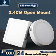 LED Downlight  18W 24W 30WSurface Downlight Black White Lampu downlight siling plaster Home Lighting