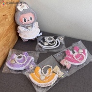 Wishlistforyou For 17cm Labubu Necklace Bag for Doll Cute Dress Sweater Overalls T-shirt Sweater Hat