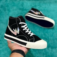 Aekoshoes Basic Black Tattoo High Rainbow Shoes - Original Made In Indonesia