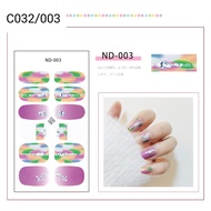 1SET DIY NAIL ART STICKER WATERPROOF( C032/001 - C032/005 ) 一套防水手指甲贴纸