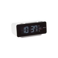 Seiko Clock Desk Clock White Body Size: 7.2×16.8×9.6cm Radio wave Digital AC Color LCD Series C3 FLIP DL213W