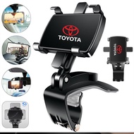 [Ready Stock] 360º Rotating Car Phone Holder Handphone Air Vent Windshield Mobile Phone Dashboard Clip Mount Stands Rearview Car GPS Navigation for Toyota Vios Crown Hilux Passo Altis Camry Harrier Innova Rush Yaris Alphard Hiace Fortuner Vellfire Corolla