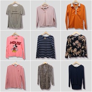 Kaos Thrift Lengan Panjang / Baju Thrift Murah