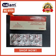 [EXP: 07/2024] SERRATA 10MG ENTERIC COATED TABLET 10'S [SURUT BENGKAK]