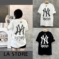 Ready Stock Mlb YANKEES t-shirt high quality cotton MLB T-shirt for Men Women