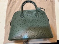 37 mini Bolide Hermes 鴕鳥皮！中古金、綠兩色Hermes Bolide 37 鴕鳥皮 HERMES Bolide 37cm 情人節禮物 生日🎂