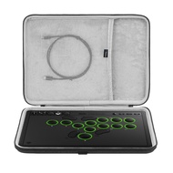 GEEKRIA Hard Shell Travel Carrying Case Compatible with Razer Kitsune / 8BitDo All-Button Arcade Con