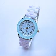 Jam Tangan Wanita Pria Terbaru Strap Keramik Display Analoq Quartz Fashion Terkini Trendy