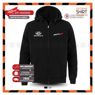 Zip Hoodie Sulam Modenas CT115S Sport Street Racing Baju Baju Sejuk Lelaki Casual Cotton Fashion Emb