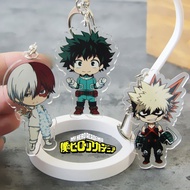 Z&amp;M ❀ Anime My Hero Academia Character Transparent Acrylic Pendant Key Ring Keychain