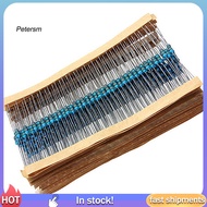 PP   300Pcs 1/4W 30 Values Metal Film Resistors 1% Tolerance Assorted Kit Set