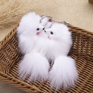 Bag/Gift Creative Pure-dd08 Keychain Pendant 11 Fox Fur Korean Cute Car Couple 7W3C