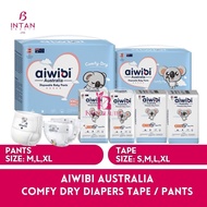 AIWIBI Comfy Dry Diapers Tape/Pants Lampin bayi (S/M/L/XL) - 1's/Packs