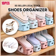 10pcs Adjustable Upgraded Shoe Organizer | Shoe Rack | Shoe Stacker | Shoe Organiser