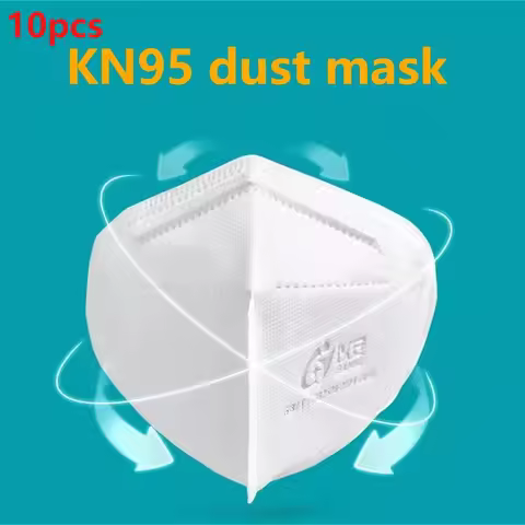 10pcs KN95 Masks Dust Mask Breathable Disposable Protective Mask N95 Face Mask Outdoor Health Safety