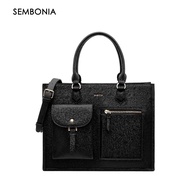 SEMBONIA Large Classic Multi-Pockets Satchel Bag - 0603812-018A