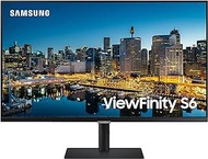 SAMSUNG S60UA Series 32-Inch WQHD (2560x1440) Computer Monitor, 75Hz, HDMI, USB-C, HDR10 (1 Billion Colors), Height Adjustable Stand, TUV-certified Intelligent Eye Care (LS32A600UUNXGO)