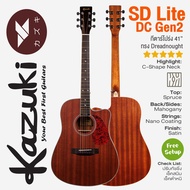 Kazuki® SD Lite DC Gen2 กีตาร์โปร่ง 41 นิ้ว Dreadnought คอเว้า เคลือบด้าน