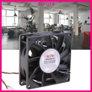 Aur DC Brushless Computer Fan 8x8x2 5cm 85 2CFM 6500RPM 4Pin 4 Wire PWM Automatic Temperature Contro