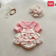 [MUA 1 ĐƯỢC 3] BODY THỎ HỒNG SIÊU KUTE 3 MÓN CỰC XỊN VỚI ÁO COTTON YẾM ĐŨI GÂN MIN BOUTIQUE. BODY BÉ