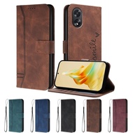 Premium Leather Flip Phone Case with 3 Card Slots for OPPO A18/A38/A58 4G/A60 4G/A78/A79/A98 5G
