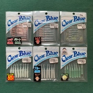 Clear Blue Ajeel JYARASHI And DEKAjeel Oji Rubber worm Japan aji ajing light game Bait Fishing