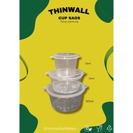 Thinwall Pudding Cup /cup sauce chili sauce/ cup 25ml, 35ml, 60ml, 100ml