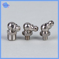 MCHY> 5/10Pcs SS201 SS304 Metric External Thread Straight Elbow Type Grease Nipple For Grease  Stain