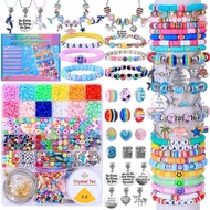 AIPRIDY 3600 Pcs Girls Toys Bracelet Making Kit, Unicorn/Mermaid Jewelry Activity, Flat College Styl