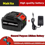 Lithium-ion battery is suitable for Makita High-capacity lithium-ion battery is suitable for paint machine/chainsaw/electric drill/blower/angle grinder. Makita Batteries for Brushless Electric Cordless Impact Wrench Drivers