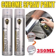 350ML No Rust Chrome Spray Paint Heavy Duty Welding Finishing Car Ekzos Pipe Stainless Steel