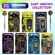 WINMAU Apocalypse Barbarian Xtreme2 Outrage Neutron MVG Simon Steel Tip Darts Set Arrows 20g, 21g, 2