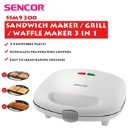 Sencor SSM9300 Sandwich Maker / Grill / Waffle Maker 3 In 1 White