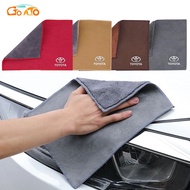 GTIOATO Suede Car Wash Cloth Microfiber Towel For Car Auto Cleaning Drying Cloth Hemming Super Absorbent Thick Car Wash Microfiber Towel Car Accessories For Toyota Wish Sienta Yaris Altis Vios Corolla CHR Hiace Fortuner Harrier Commuter Hilux Revo Prius